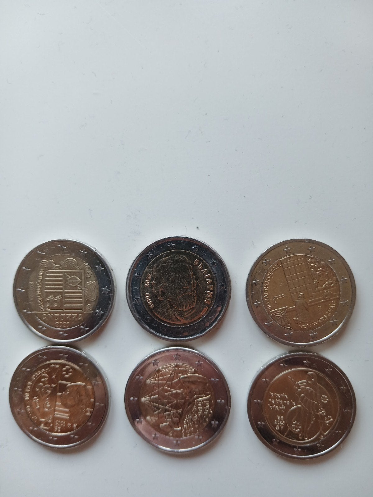 6 Speciale 2 Euromunten, Ophalen, Overige landen, 2 euro, Losse munt
