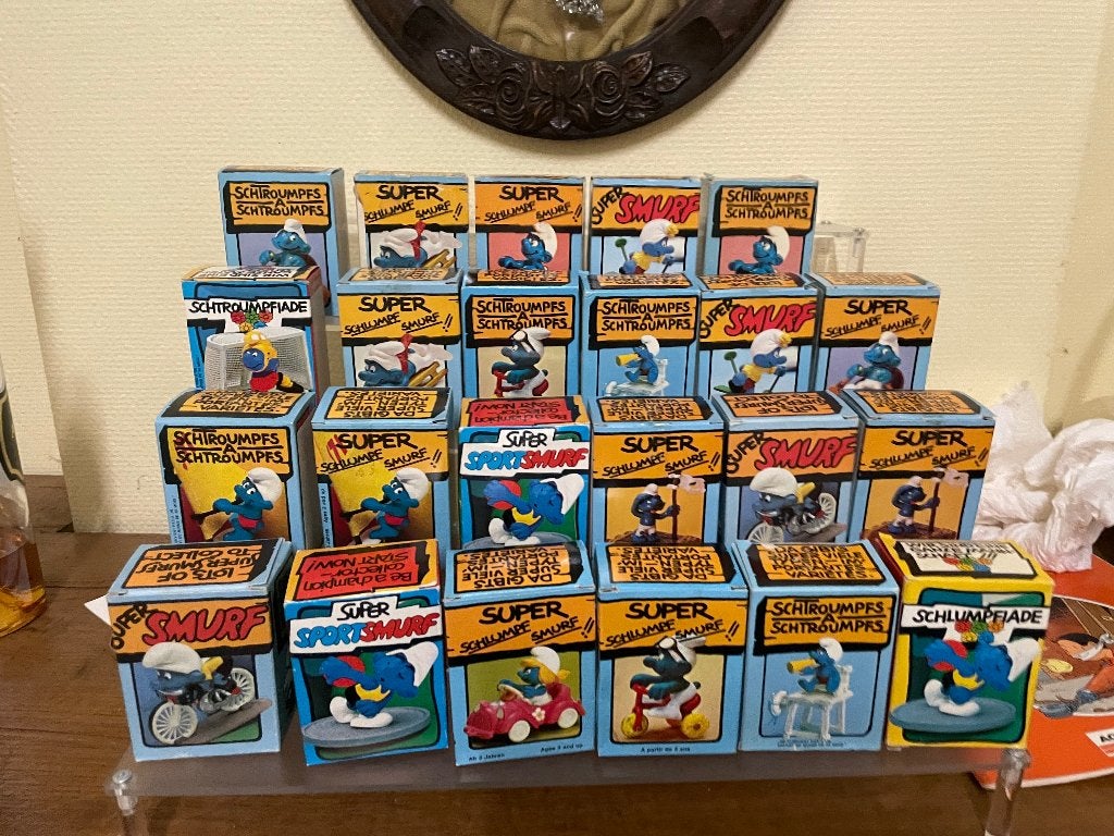 schtroumpf smurfs  lot, Verzamelen, Smurfen, Ophalen, Nieuw