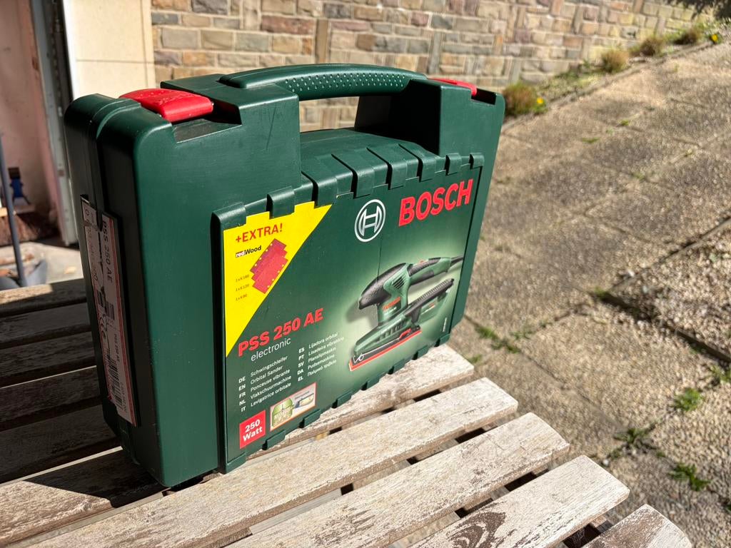 Ponceuse vibrante Bosch PSS 250 AE, Bricolage & Construction, Outillage | Pièces de machine & Accessoires, Utilisé, Enlèvement