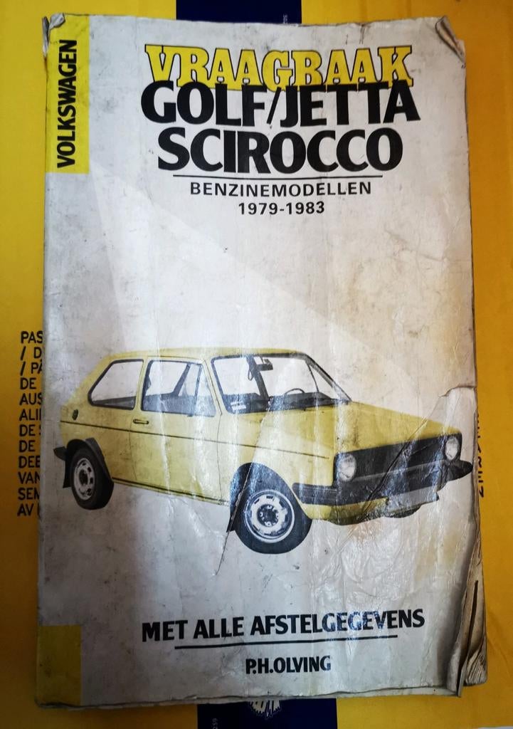 Volkswagen Golf, jetta, sirocco 1979-83 vraagbaak Zie beschr, Ophalen of Verzenden, Gelezen, Volkswagen, P. h holving