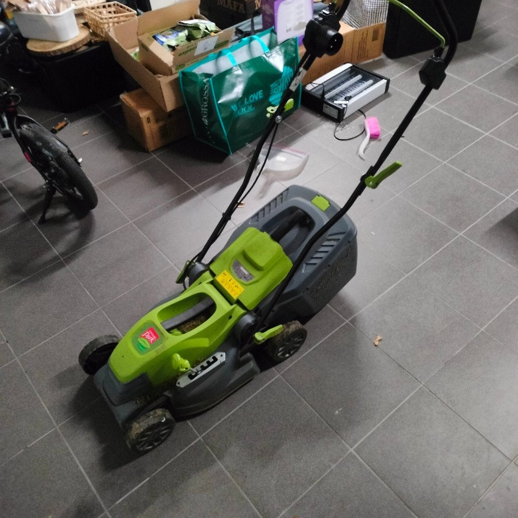 Grasmachine, Ophalen, Gebruikt, Elektrische grasmaaier, Opvangbak