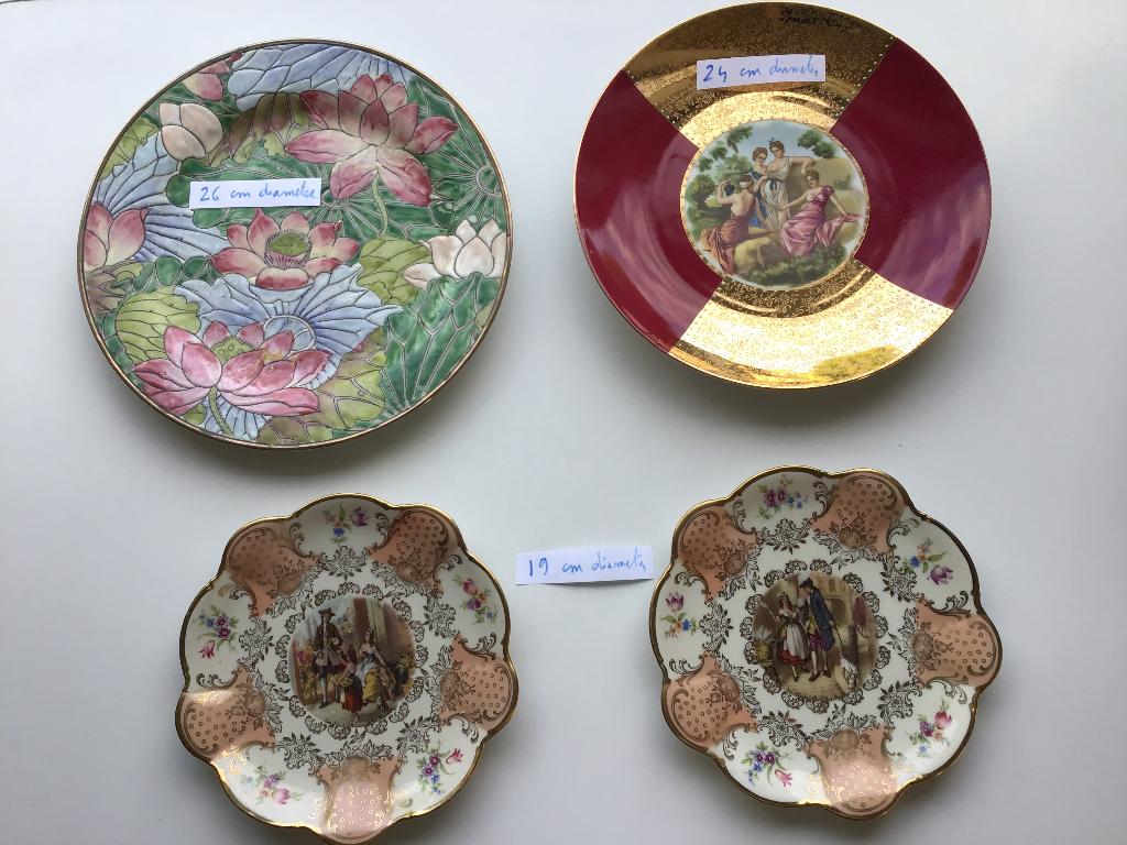 6 assiettes anciennes spéciales, Enlèvement ou Envoi