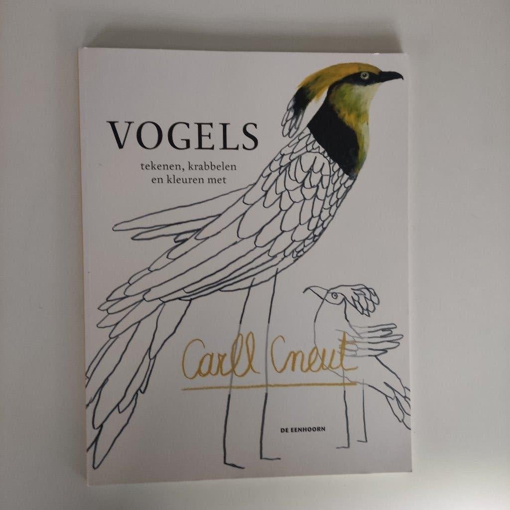 Vogels, tekenen, krabbelen en kleuren met Carll Cneut, Ophalen of Verzenden, Nieuw