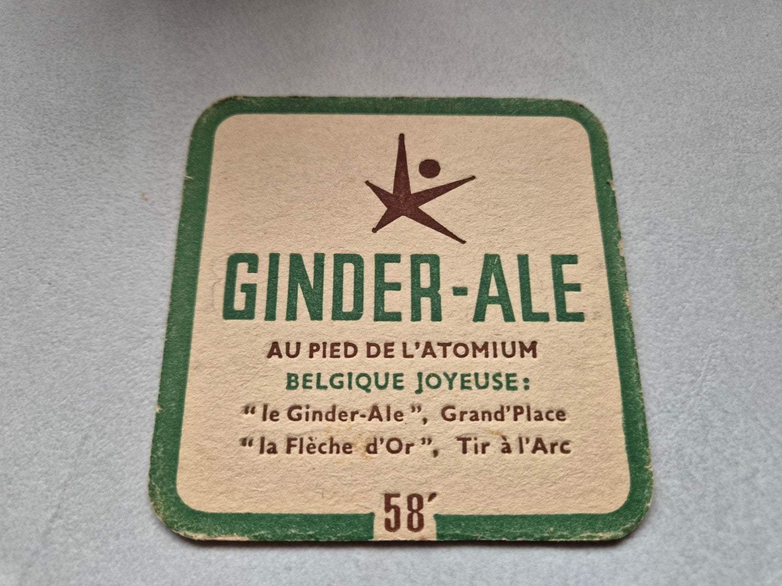 Ginder-ale 1958 bierviltje, Verzenden