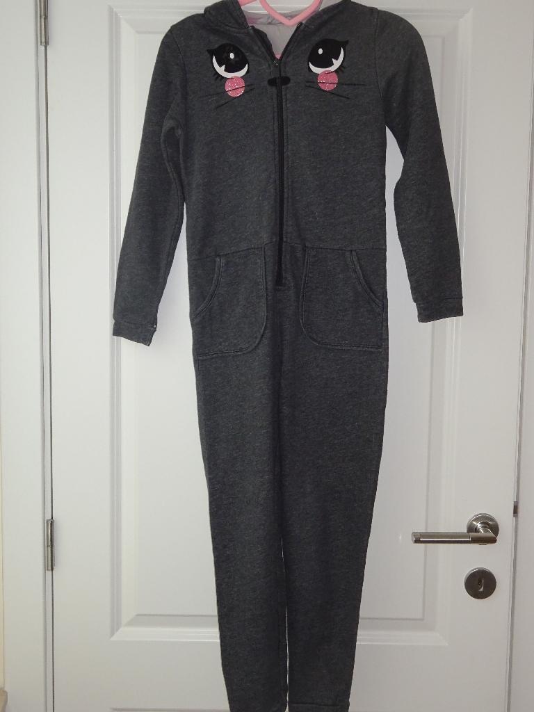 Grijze onesie hertje maat 140 H&M 3+1 gratis, Kinderen en Baby's, Ophalen of Verzenden, Zo goed als nieuw, H & M young, Jongen of Meisje