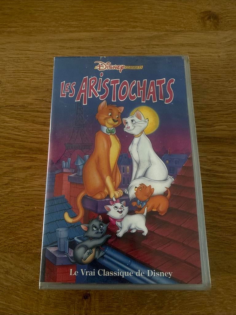VHS Cassette vidéo Disney Les Aristochats 1970, Ophalen of Verzenden, Zo goed als nieuw