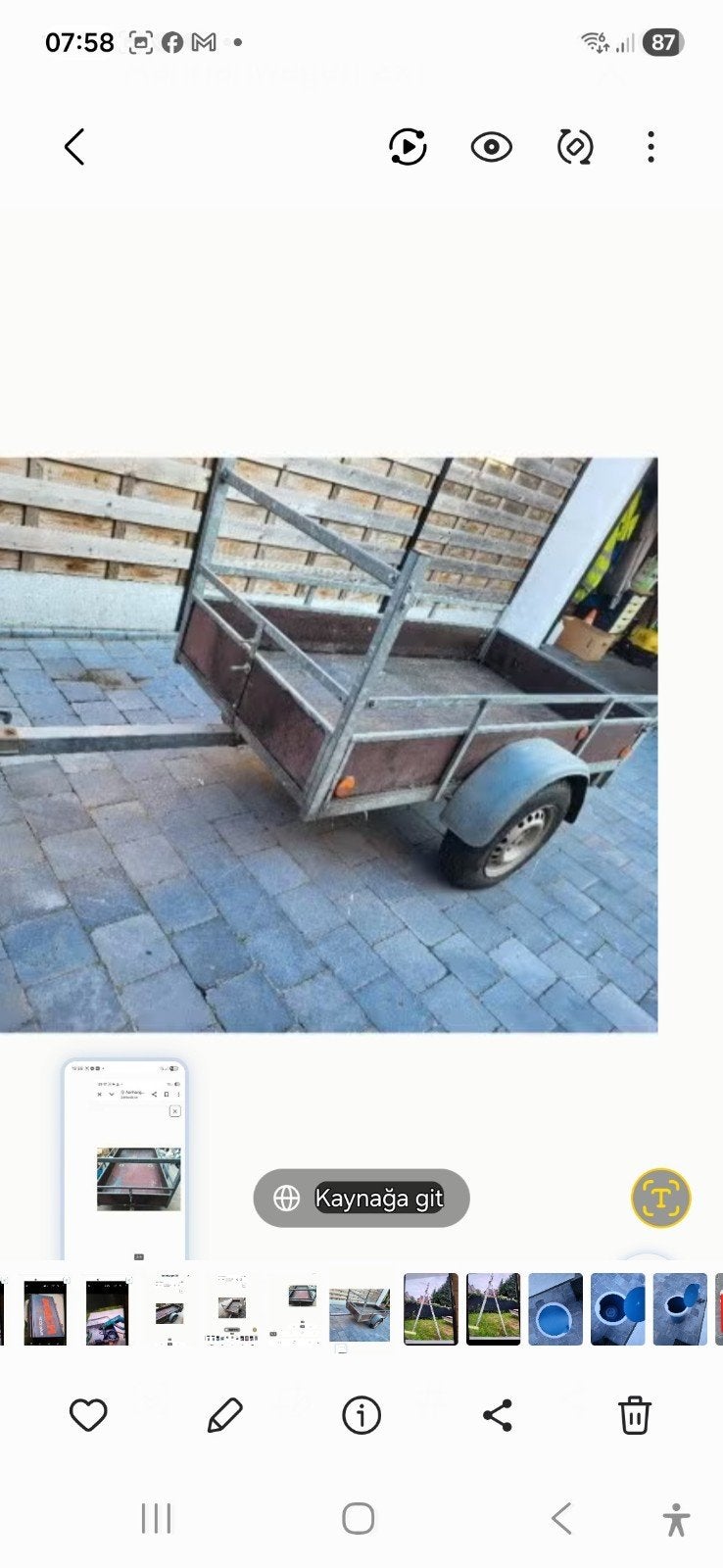 aanhanwagen 2x1, Verzamelen, Ophalen of Verzenden