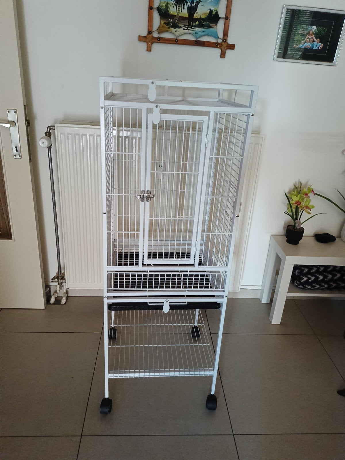 vogelkooi, Enlèvement, Comme neuf, Métal, Cage à oiseaux