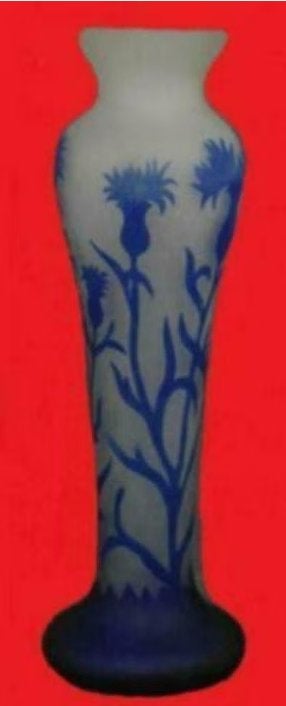 vase pate de verre signe michna, Antiquités & Art, Enlèvement ou Envoi