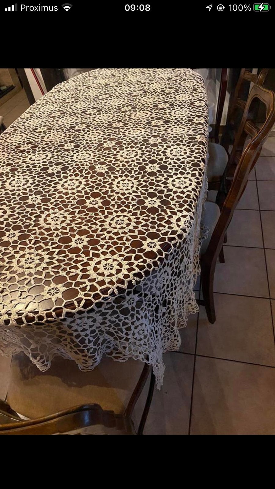 Tafel met stoelen, Ophalen of Verzenden