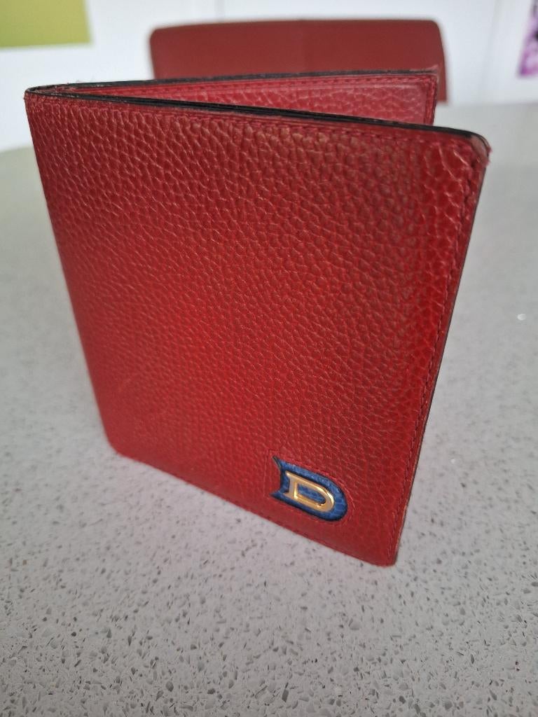 portefeuille rood korrelleder delvaux, Zo goed als nieuw, Leder, Rood, Ophalen