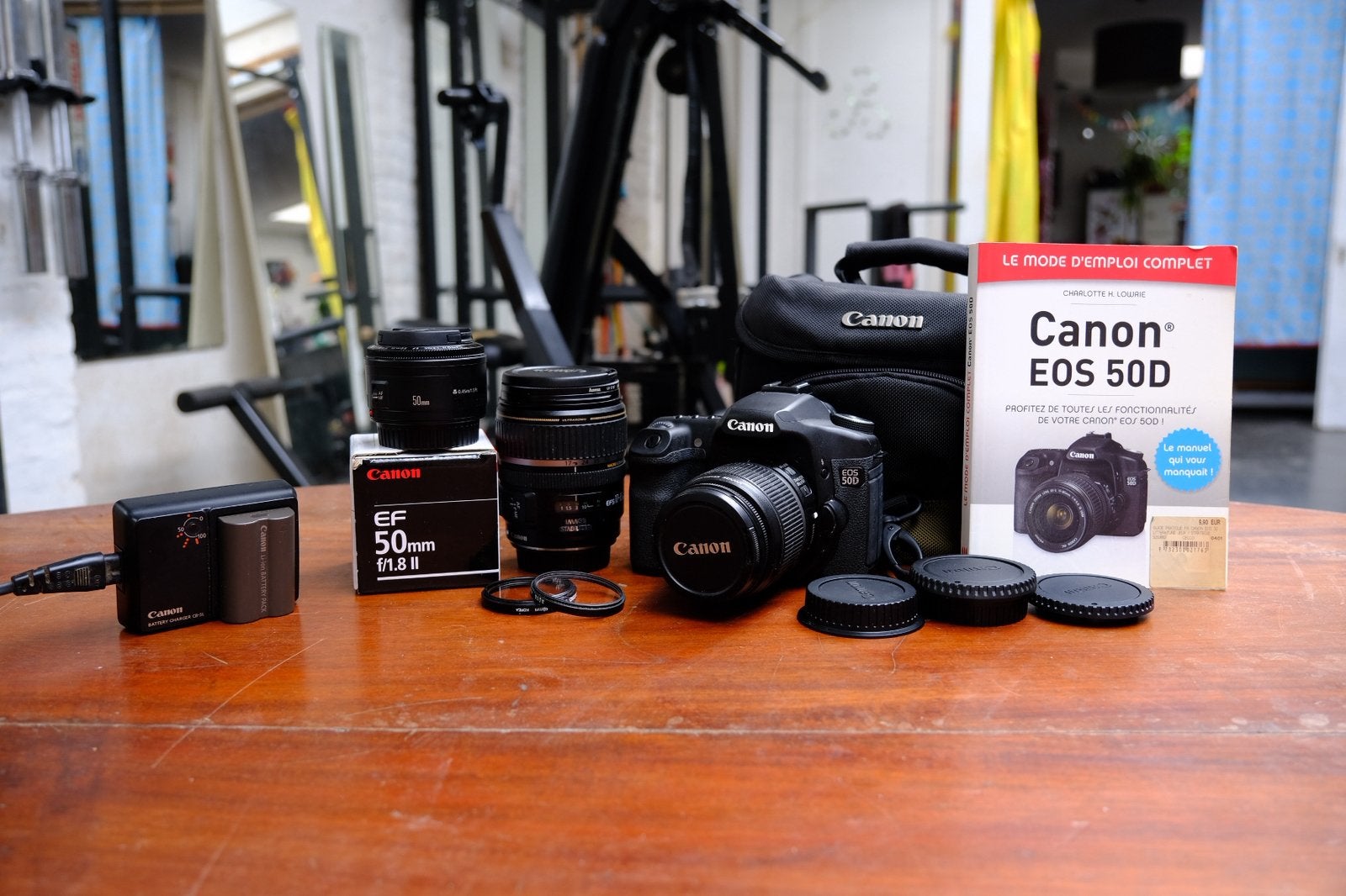 Kit Canon EOS50D, Ophalen of Verzenden, Gebruikt