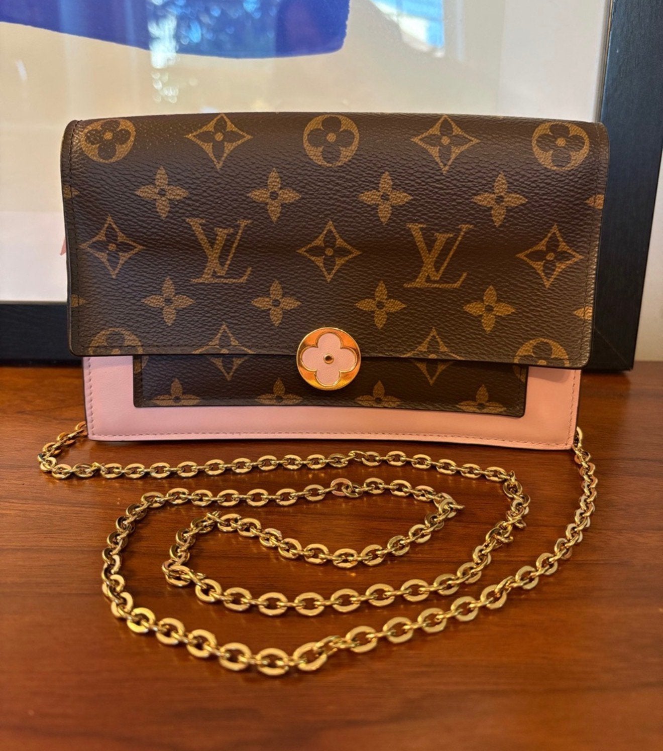 Louis Vuitton Flore Chain Tas, Enlèvement ou Envoi, Comme neuf, Sac à main