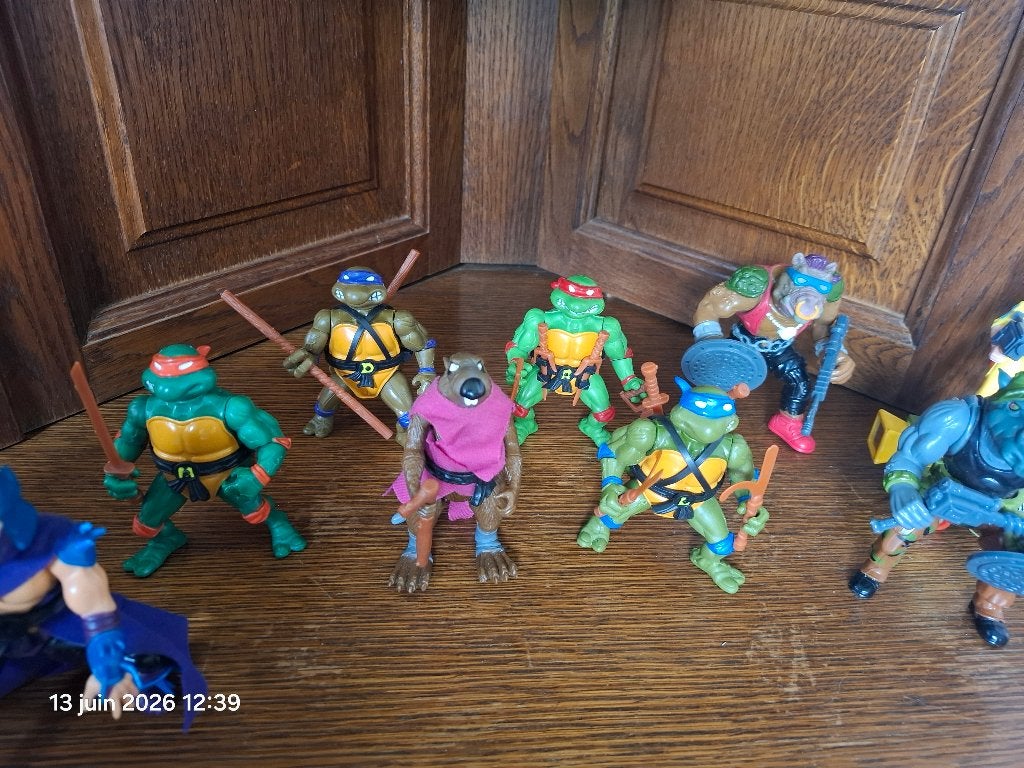 Figurines tortues ninja 1988 marque Bandai, Verzamelen, Overige Verzamelen, Ophalen of Verzenden, Zo goed als nieuw