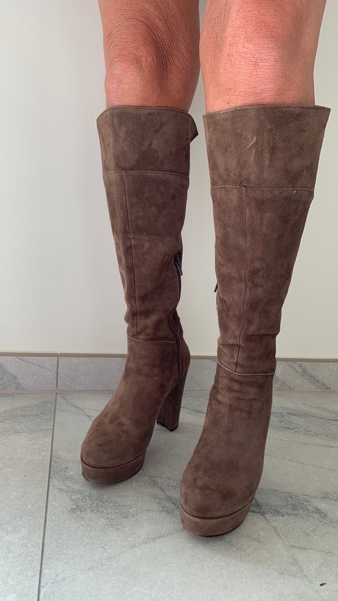 Mooie elegante bruine laarzen maat 38, Kleding | Dames, Hoge laarzen, Bruin, Ophalen of Verzenden, Gedragen