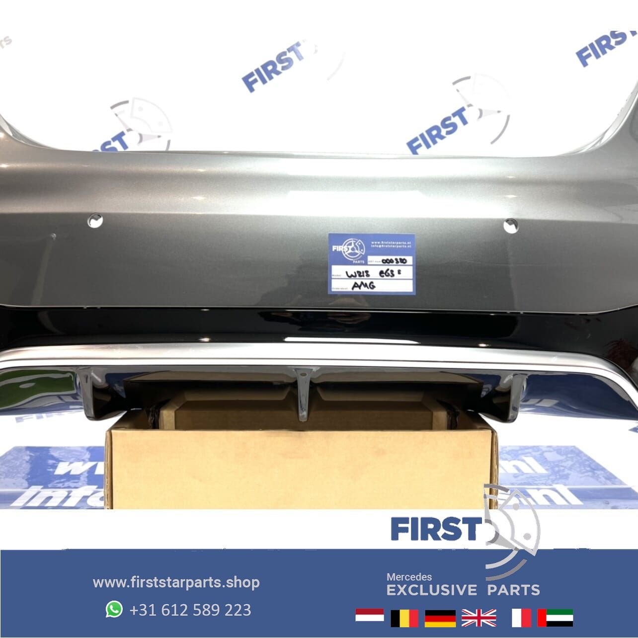 W213 E63 E63S AMG ACHTERBUMPER + DIFFUSER Mercedes E Klasse, Gebruikt, -, Ophalen of Verzenden, Achter