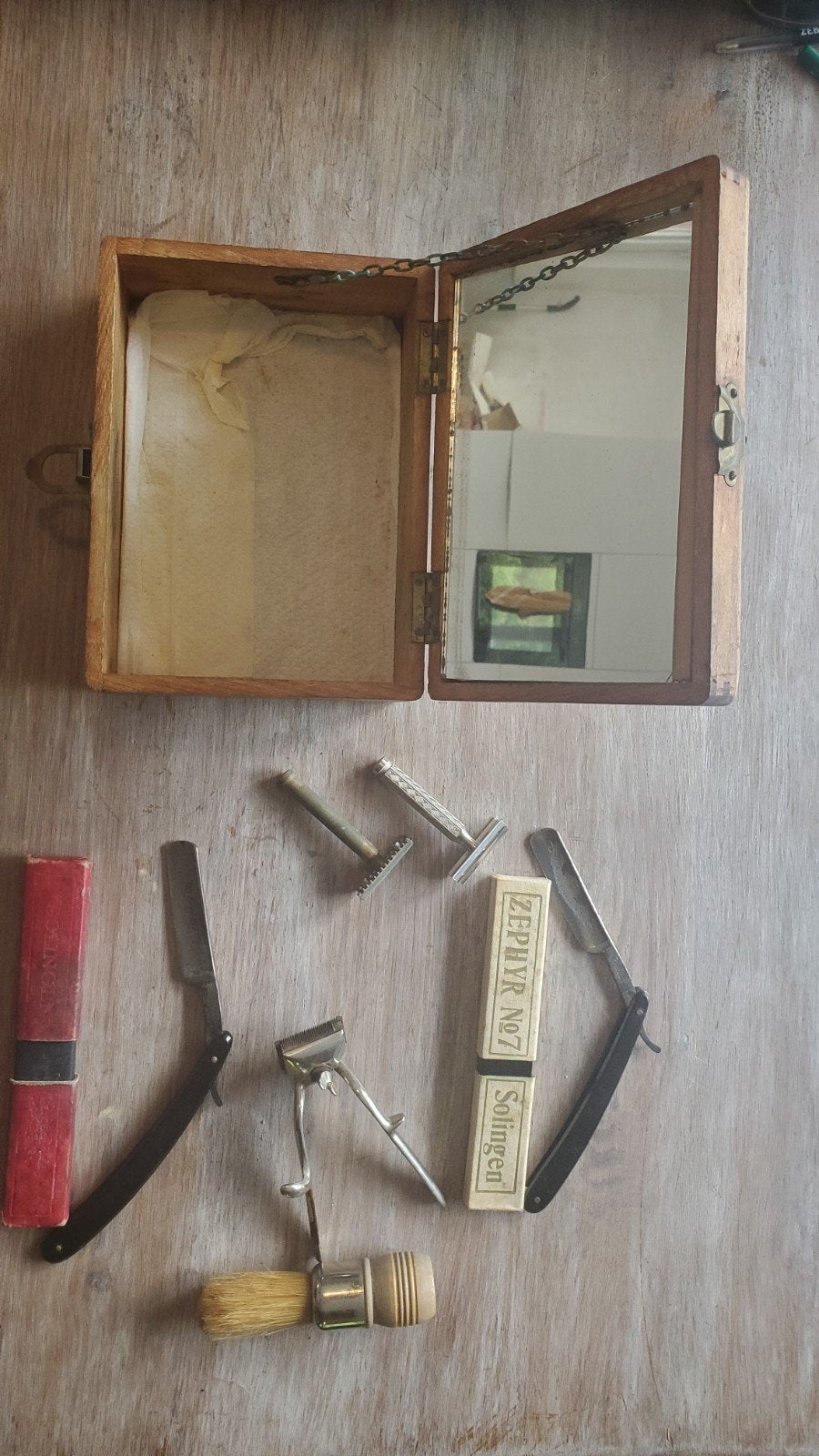 Vintage scheerset, Antiek en Kunst, Ophalen