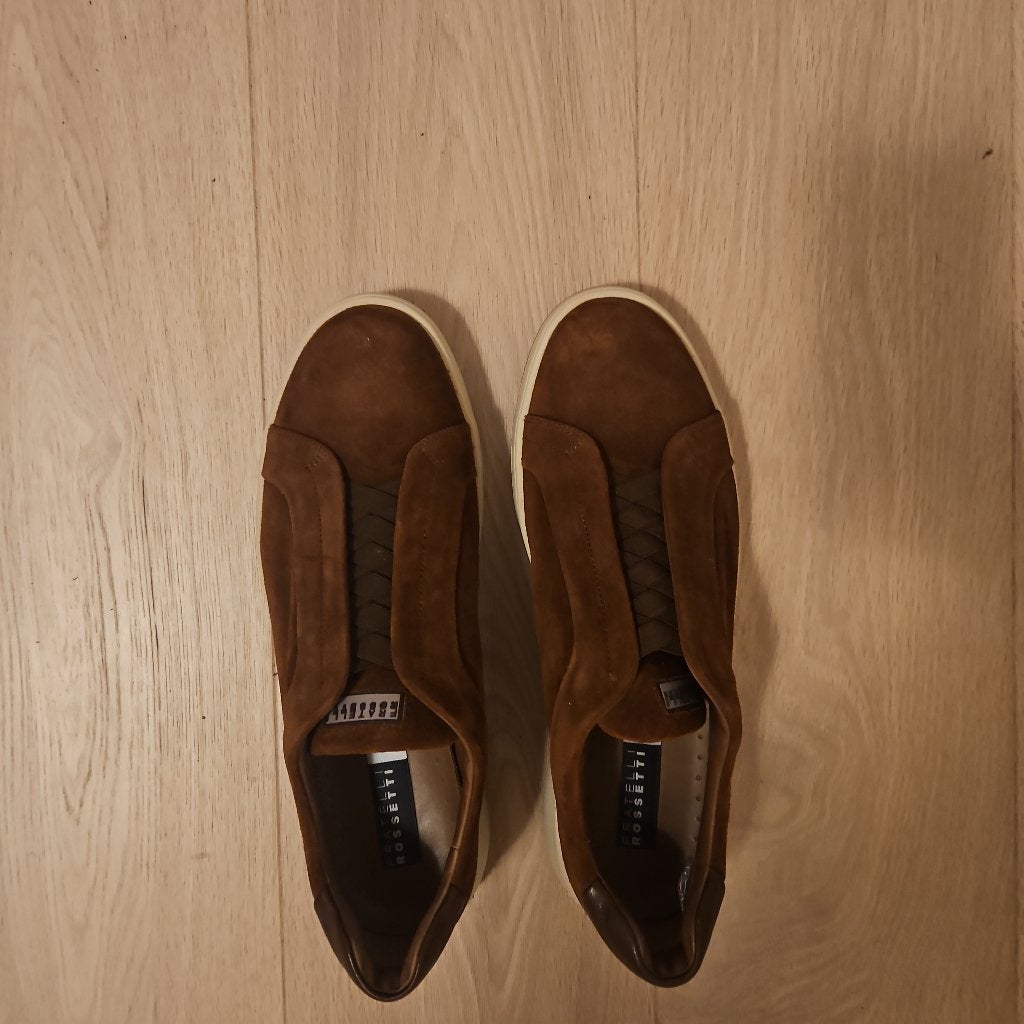 Espadrilles Frattelli bruin in nubuck 42.5(8.5), Kleding | Heren, Ophalen of Verzenden, Zo goed als nieuw, Bruin, Espadrilles of Moccasins