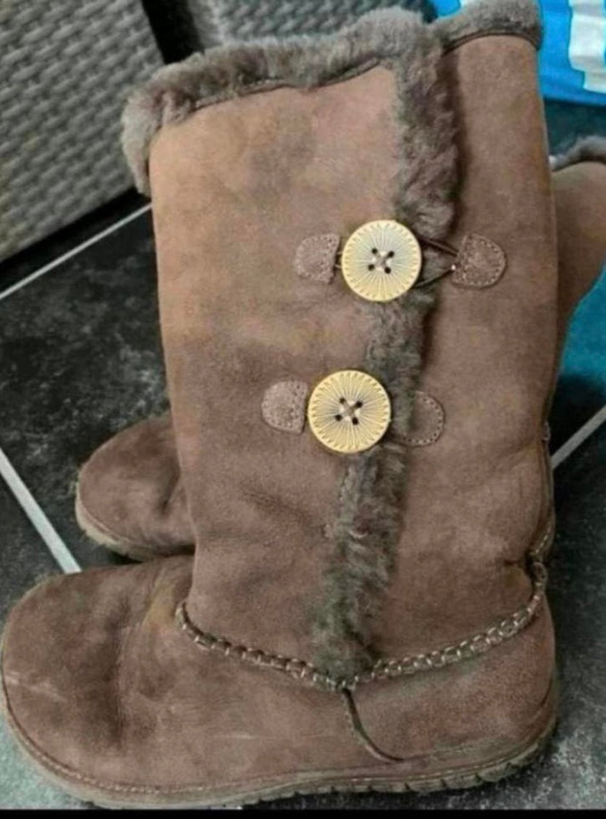 CLARKS ,MOOIE BONTGEVOERDE LAARZEN!! MAAT 4,5 ,z.g.a.n.!!!, Kleding | Dames, Ophalen of Verzenden, Zo goed als nieuw, Bruin, Hoge laarzen