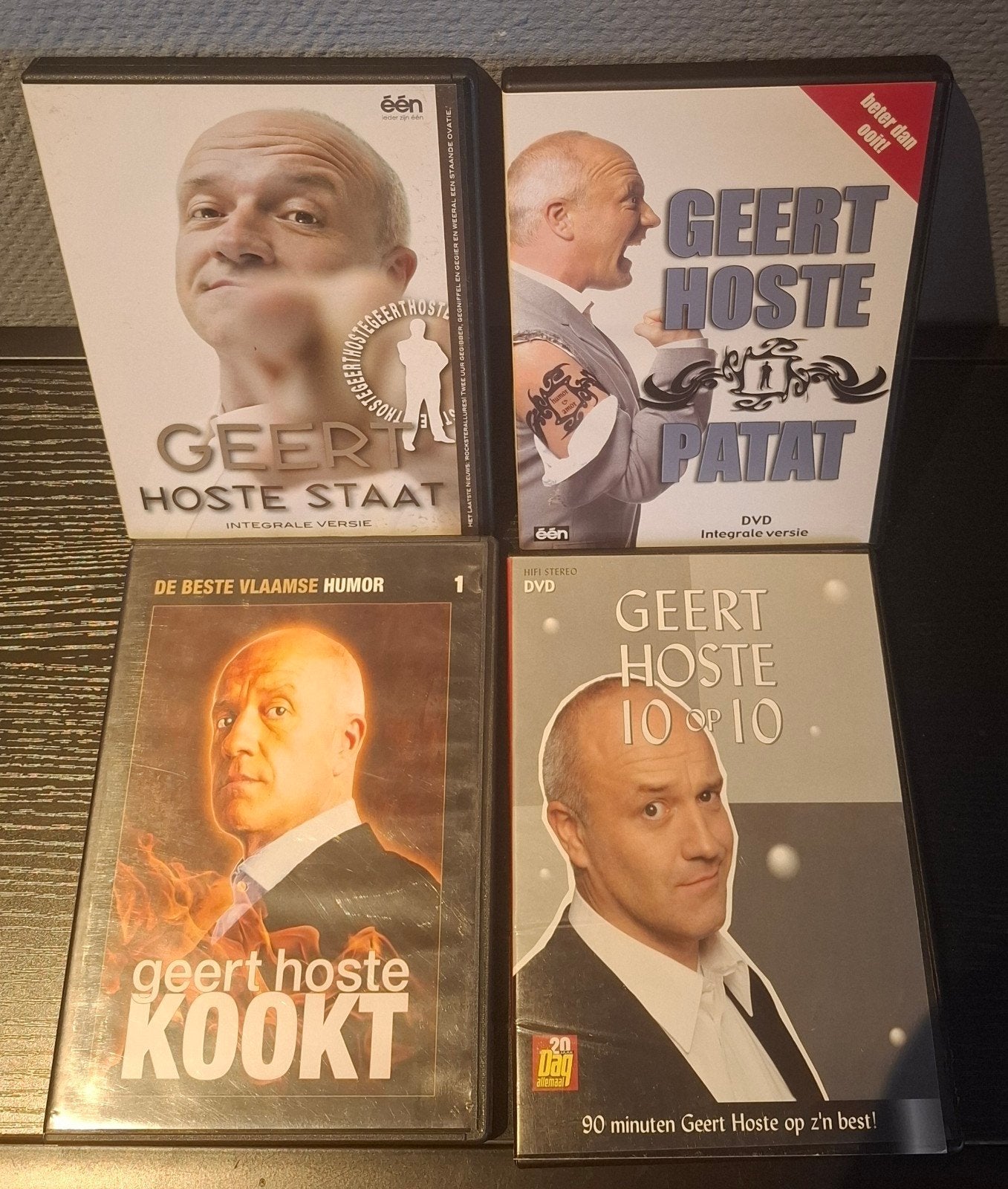 4 DVD de Geert Hoste, CD & DVD, DVD | Cabaret & Sketchs, Enlèvement ou Envoi