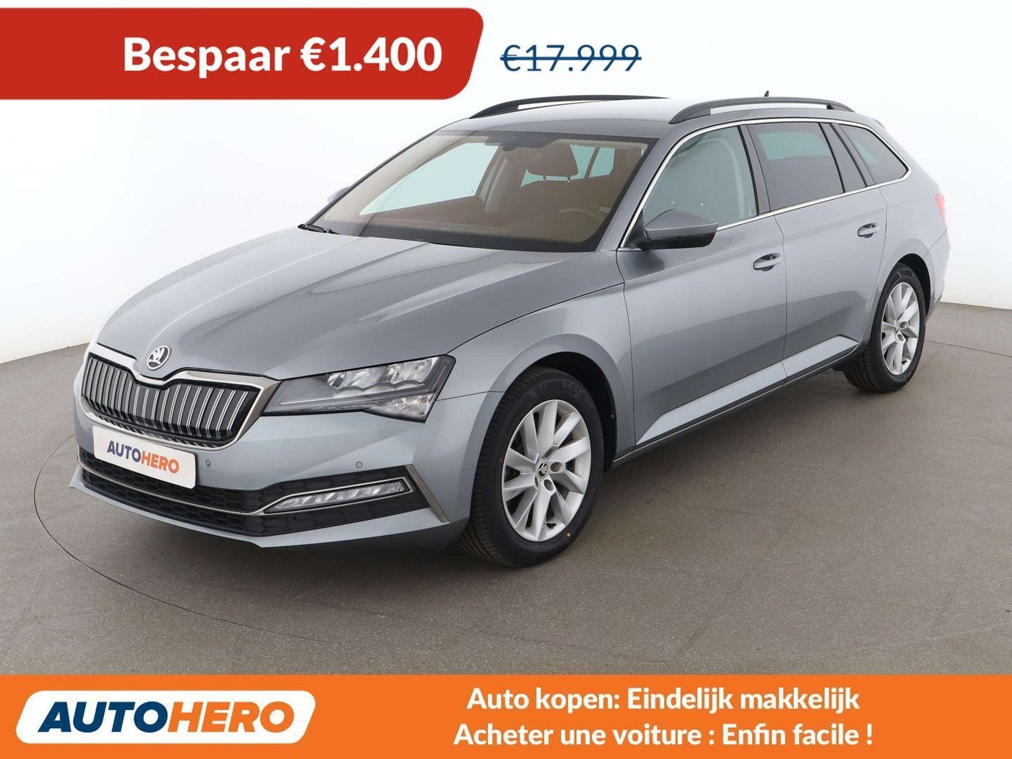 Skoda Superb 1.4 Plug-in Hybrid Ambition iV (bj 2022), Stof, Gebruikt, Lichtsensor, 1395 cc