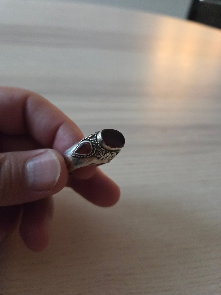 Bague artisanale afghane, Bijoux, Sacs & Beauté, Bagues, Rouge, 18 à 19, Femme ou Homme, Enlèvement