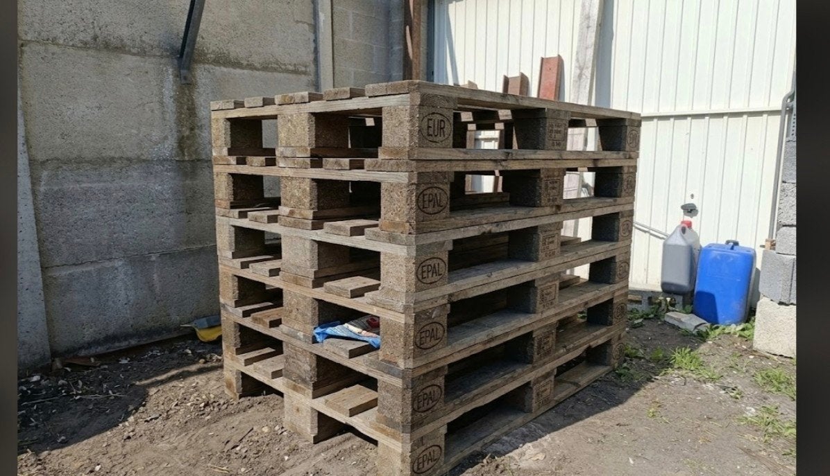 Lot de 6 palettes Euro EPAL en bon état, Enlèvement ou Envoi
