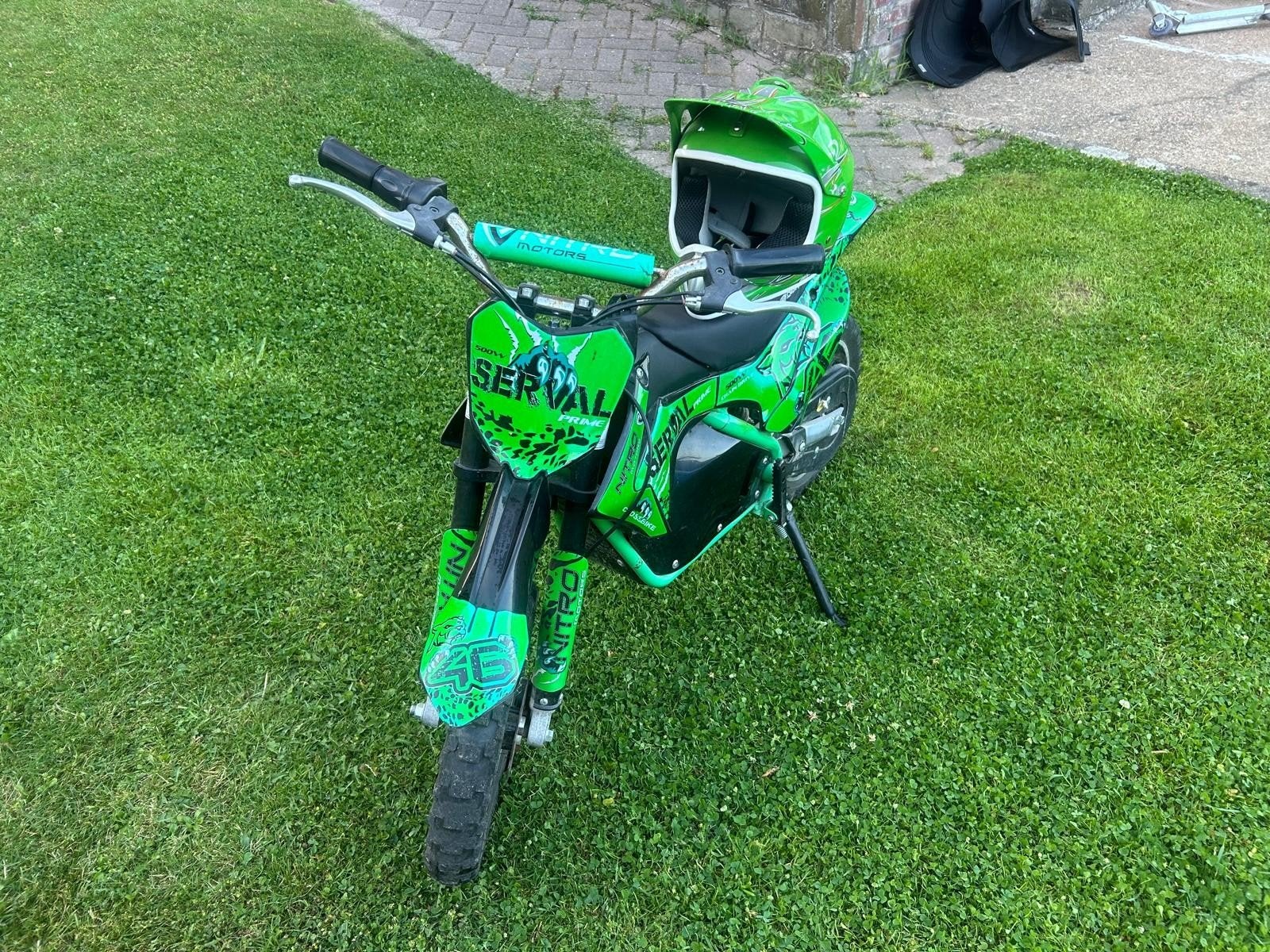 Elektrische crosmotor met helm, Ophalen of Verzenden