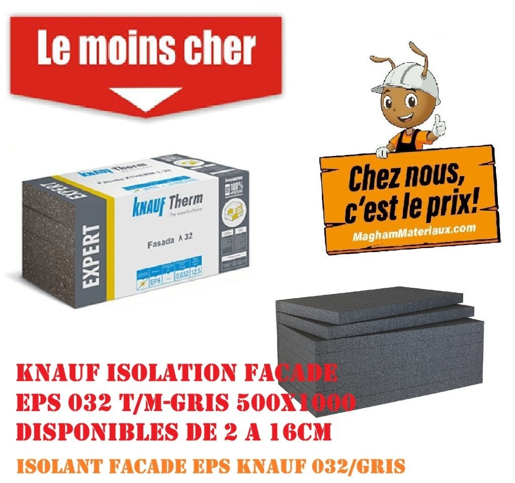 ISOLATION CREPI KNAUF EN PROMO, Bricolage & Construction, Isolation & Étanchéité, Enlèvement, Neuf