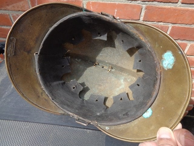 Zeer oude brandweer helm uit messing, Enlèvement ou Envoi
