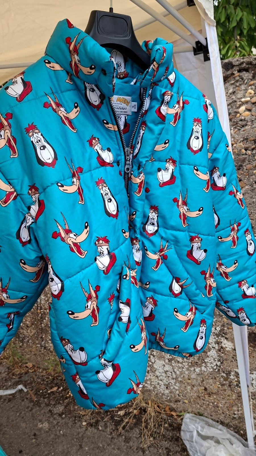 veste/doudoune 14 ans Tex Avery, avec Droopy et le loup impr, Enlèvement, Porté