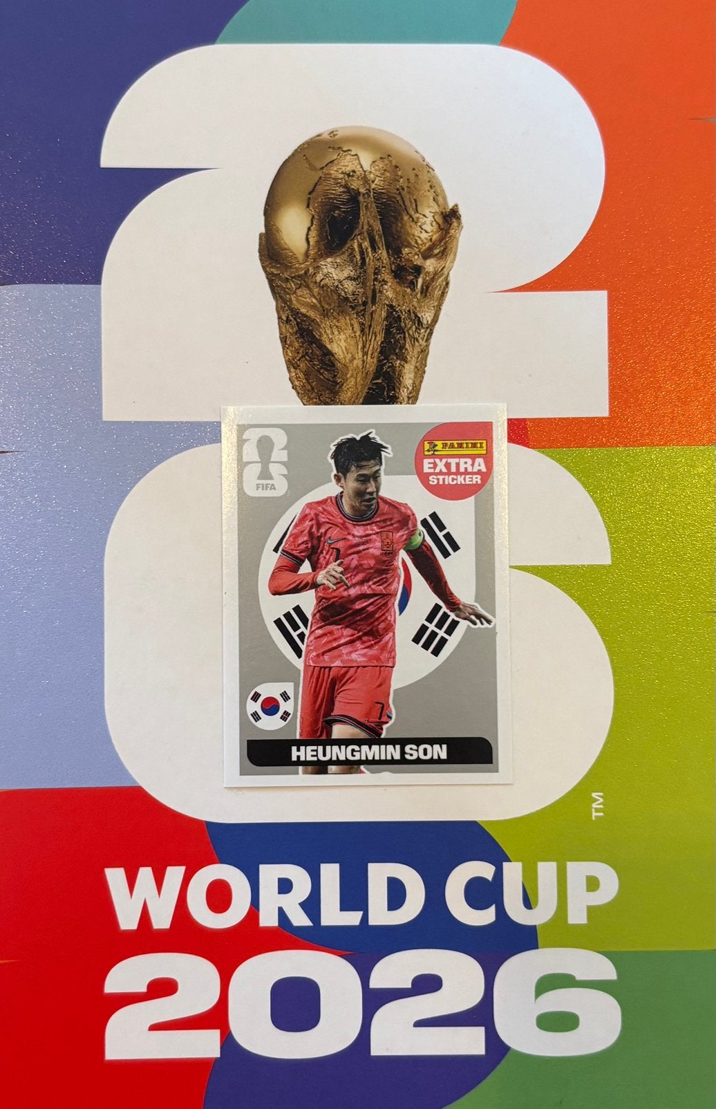 HEUNGMIN SON 2026 PANINI FIFA WORLD CUP SILVER EXTRA STICKER, Enlèvement ou Envoi, Neuf, Carte(s) à jouer