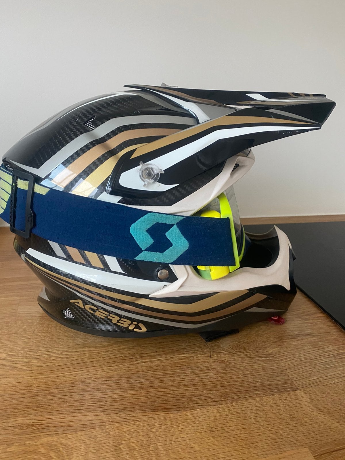 Helm Acerbis en bril, Motoren, Kleding | Motorhelmen, Offroadhelm, S, Tweedehands, Ophalen