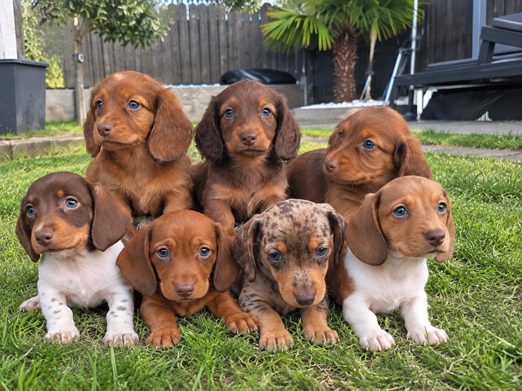 Dwergteckel langhaar teckel en korthaar dachshund, Maladie de Carré (chiens), 8 à 15 semaines, Poils longs, Plusieurs