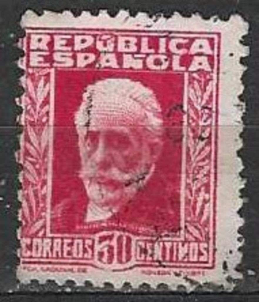 Spanje 1936/1938 - Yvert 559 - Pablo Iglesias (ST), Verzenden, Gestempeld