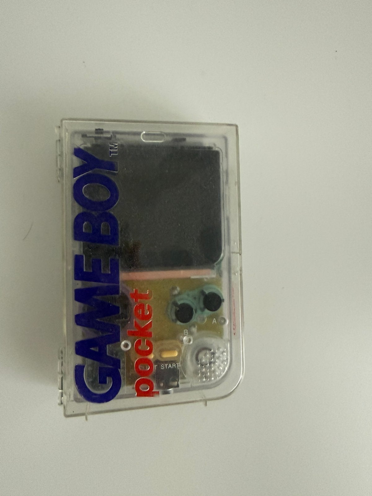 Gameboy Pocket modded IPS-Screen transparent case safety, Games en Spelcomputers, Ophalen of Verzenden, Refurbished, Game Boy Pocket
