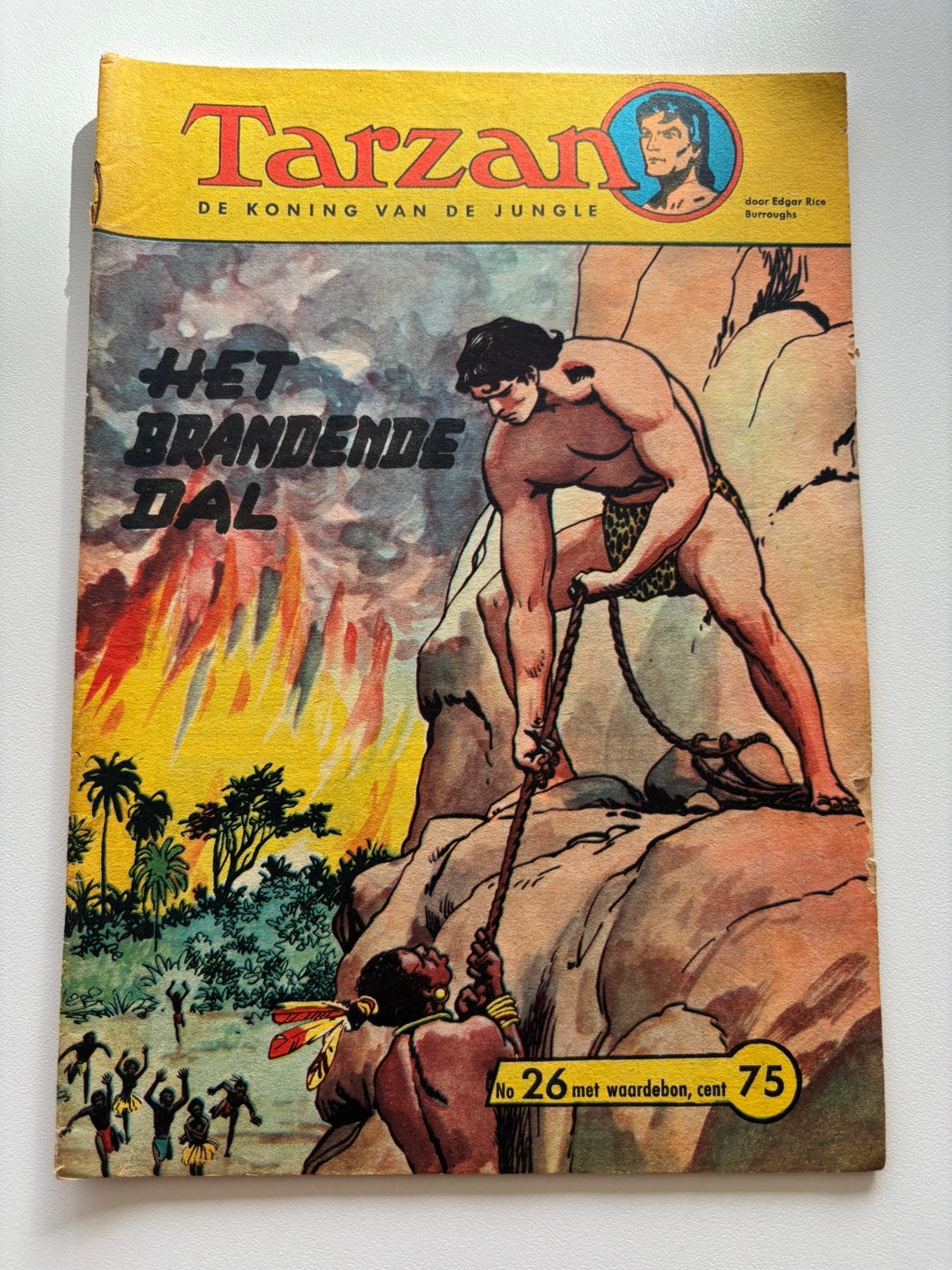 Tarzan strip nr 26 Het brandende dal., Eén comic, Ophalen, Gelezen