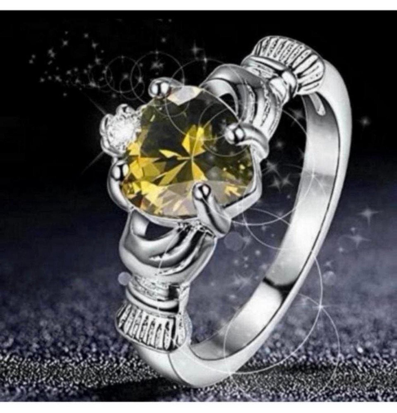Verguld zilver zilveren ring Dames Vrouwen 18 + steentje, Enlèvement ou Envoi, Neuf, Argent