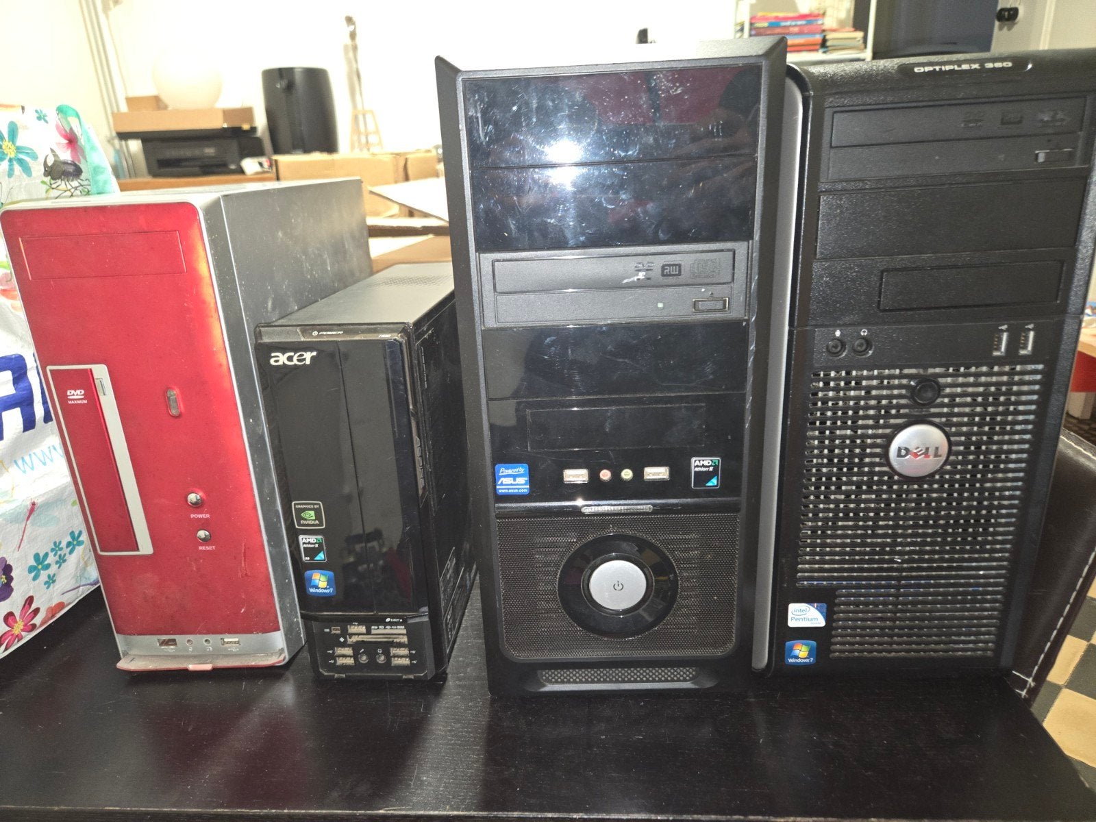 Lot de pc, Ophalen