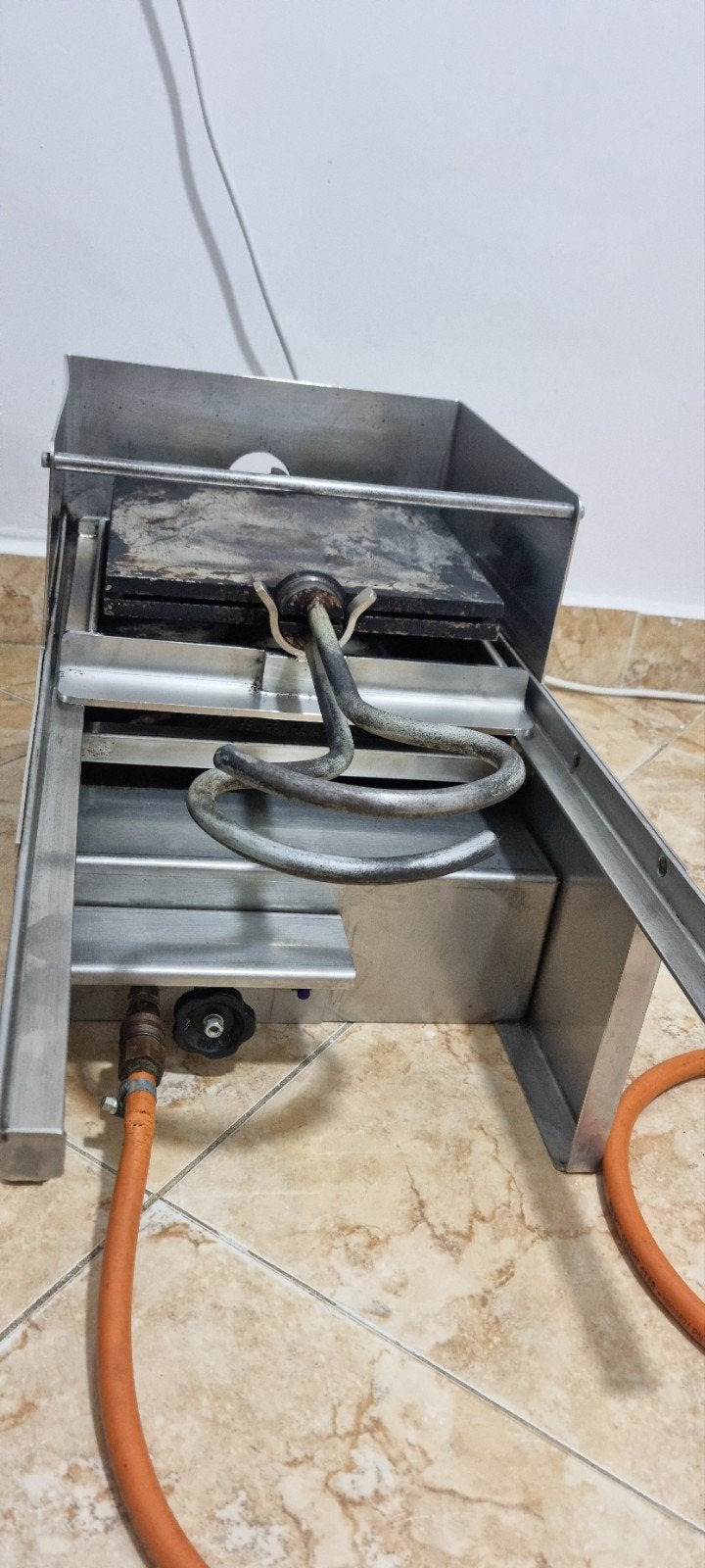 Stroopwafel ijzer gas, Ophalen
