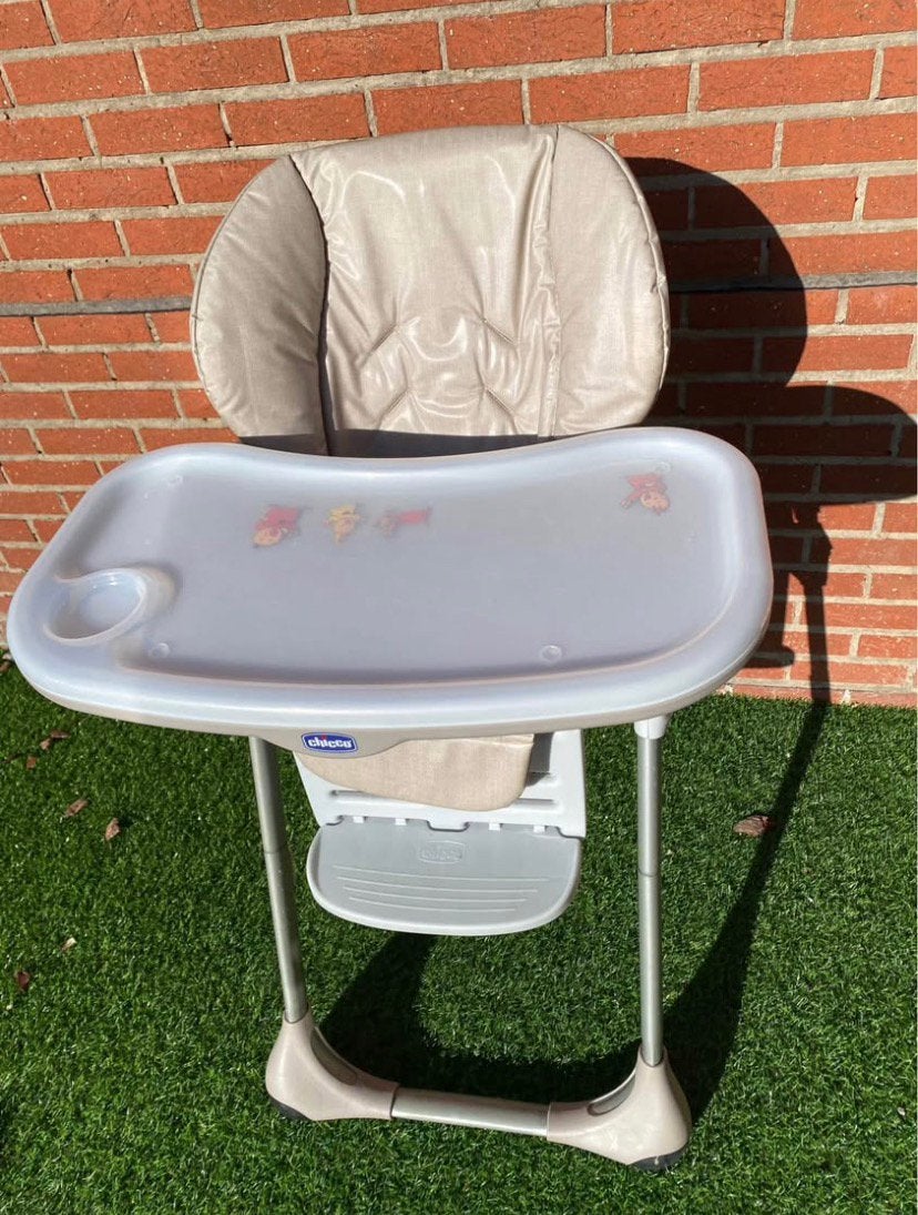 Eetstoel chicco Polly 2 in 1, Enfants & Bébés, Chaises pour enfants, Utilisé, Coulissant, Plateau amovible, Ceinture(s), Enlèvement