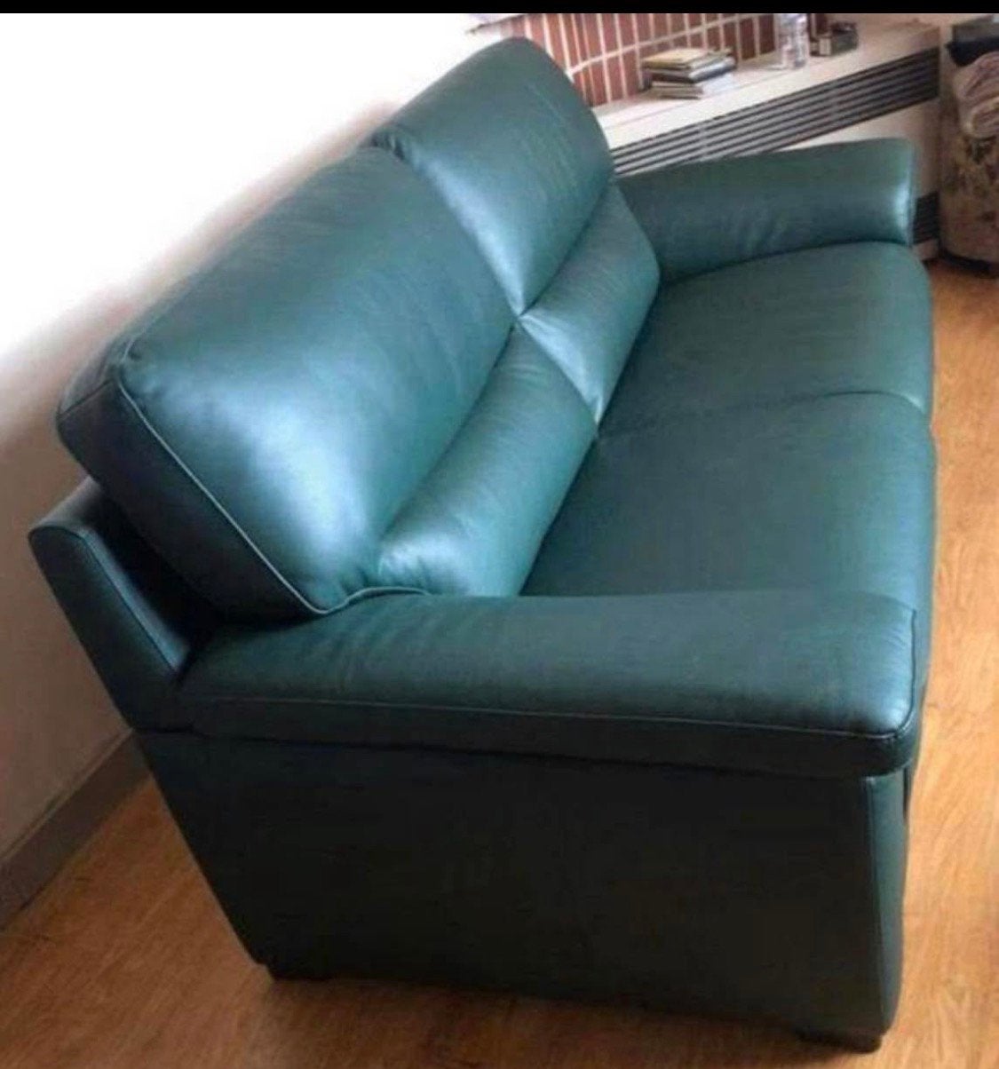Canape cuir Poltrone e sofa, Maison & Meubles, Enlèvement, Comme neuf, Cuir
