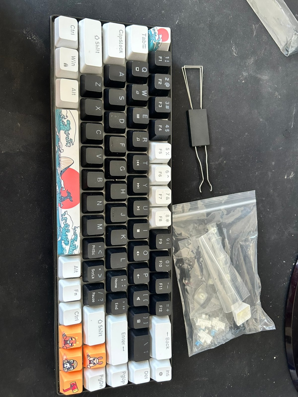 60% blue switch mechanical keyboard, Computers en Software, Ophalen of Verzenden, Zo goed als nieuw