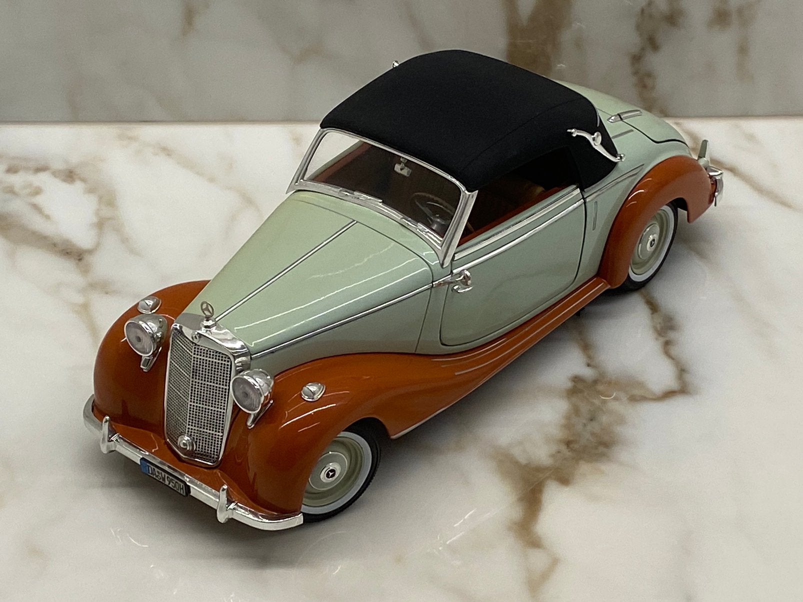 Signature Models Mercedes-Benz 170 S Cabriolet - 1950 - 1:18, Hobby en Vrije tijd, Ophalen of Verzenden, Zo goed als nieuw, Auto