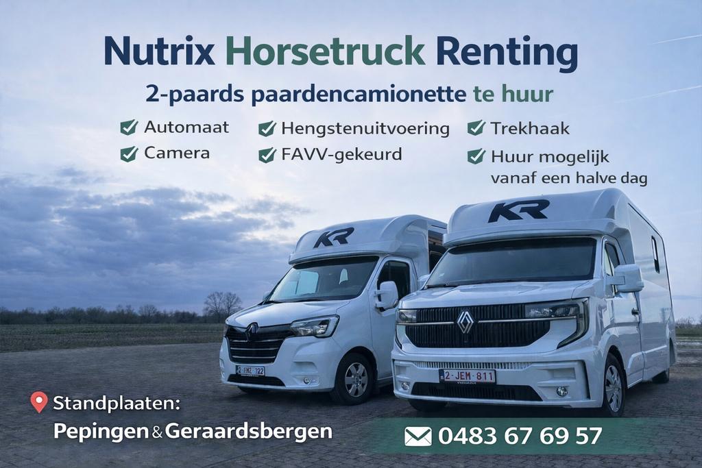 2 paards paardencamionette te huur, Enlèvement