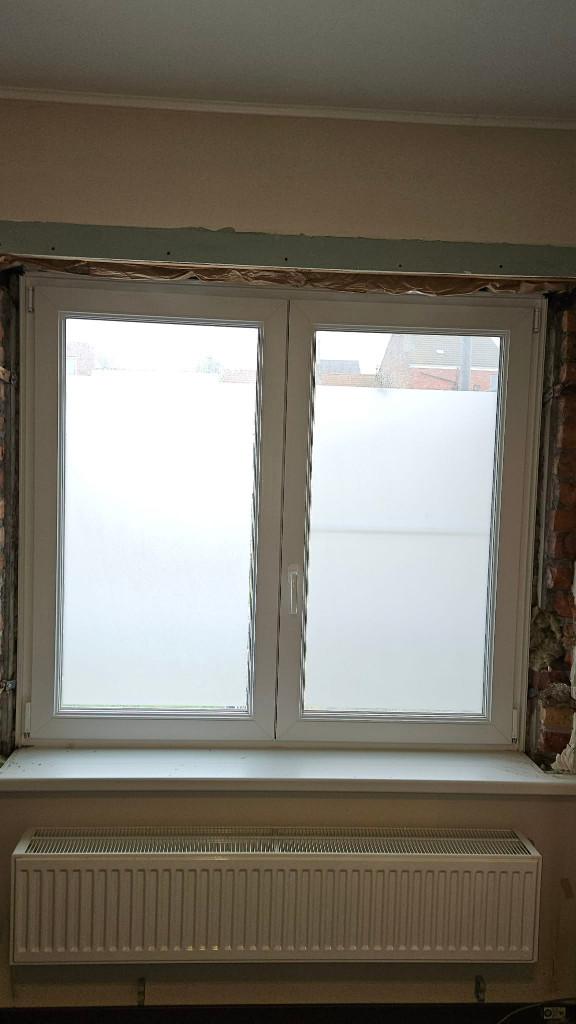 1 PVC raam157x150 – HR dubbelglas Draai/kip Perfecte staat, Doe-het-zelf en Bouw, Ophalen, Zo goed als nieuw, Gevelraam of Ruit