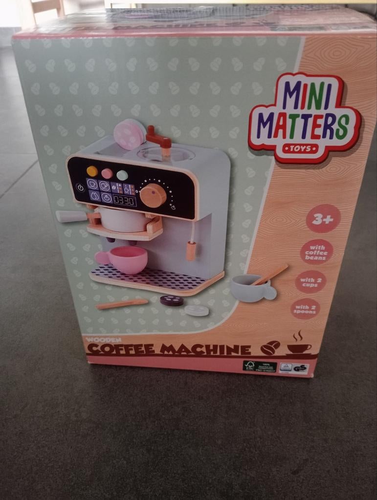 Nouvelle machine à café en bois avec accessoires, Enlèvement