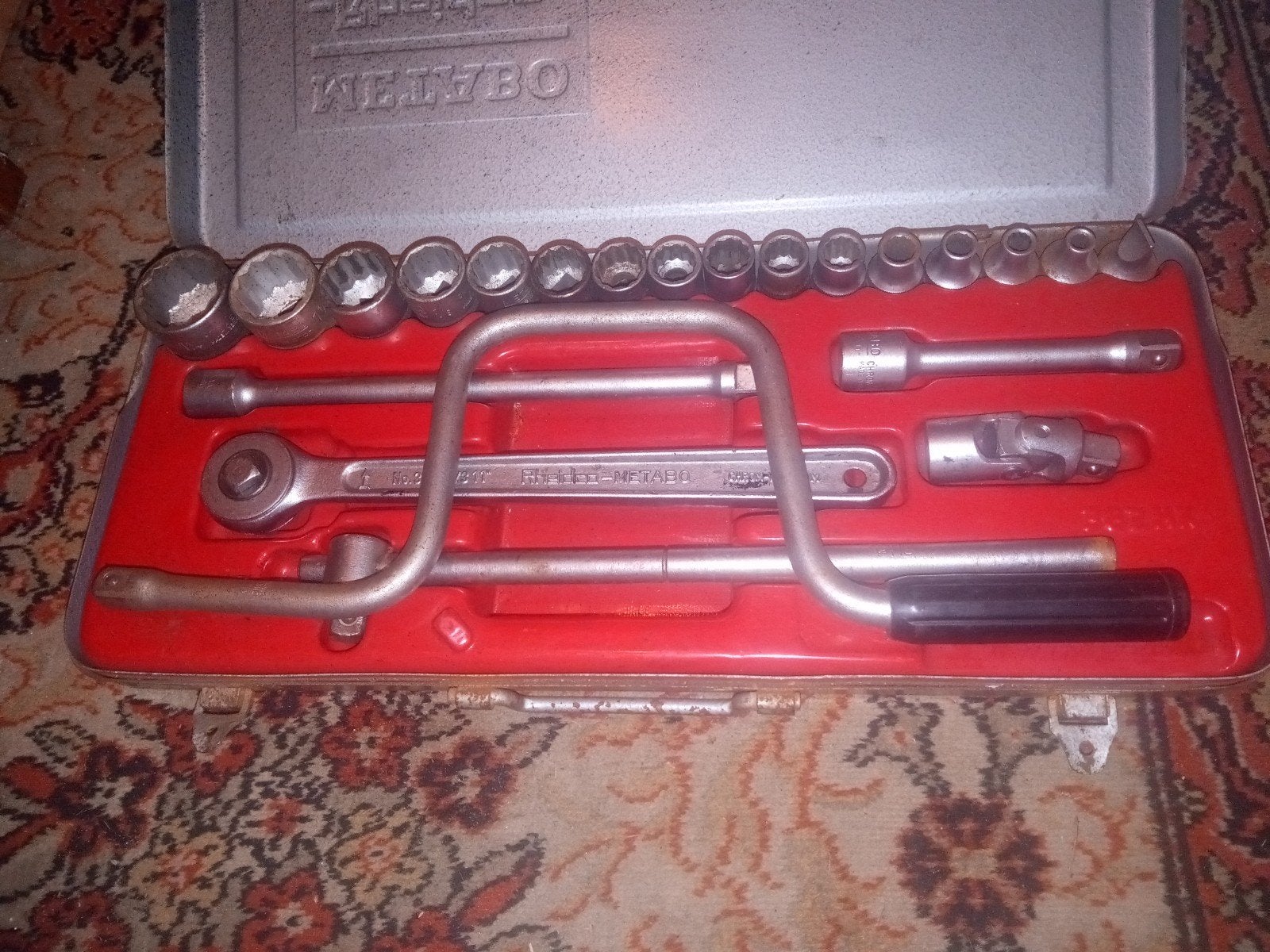 Vintage Metabo Rheidco gereedschapset in gebruikte staat. Co, Auto diversen, Ophalen