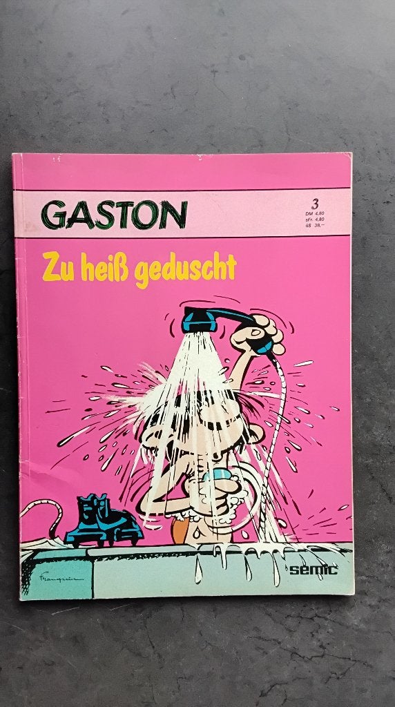 Bande dessinée de Gaston (Guust) en allemand., Une BD, Enlèvement ou Envoi, Comme neuf