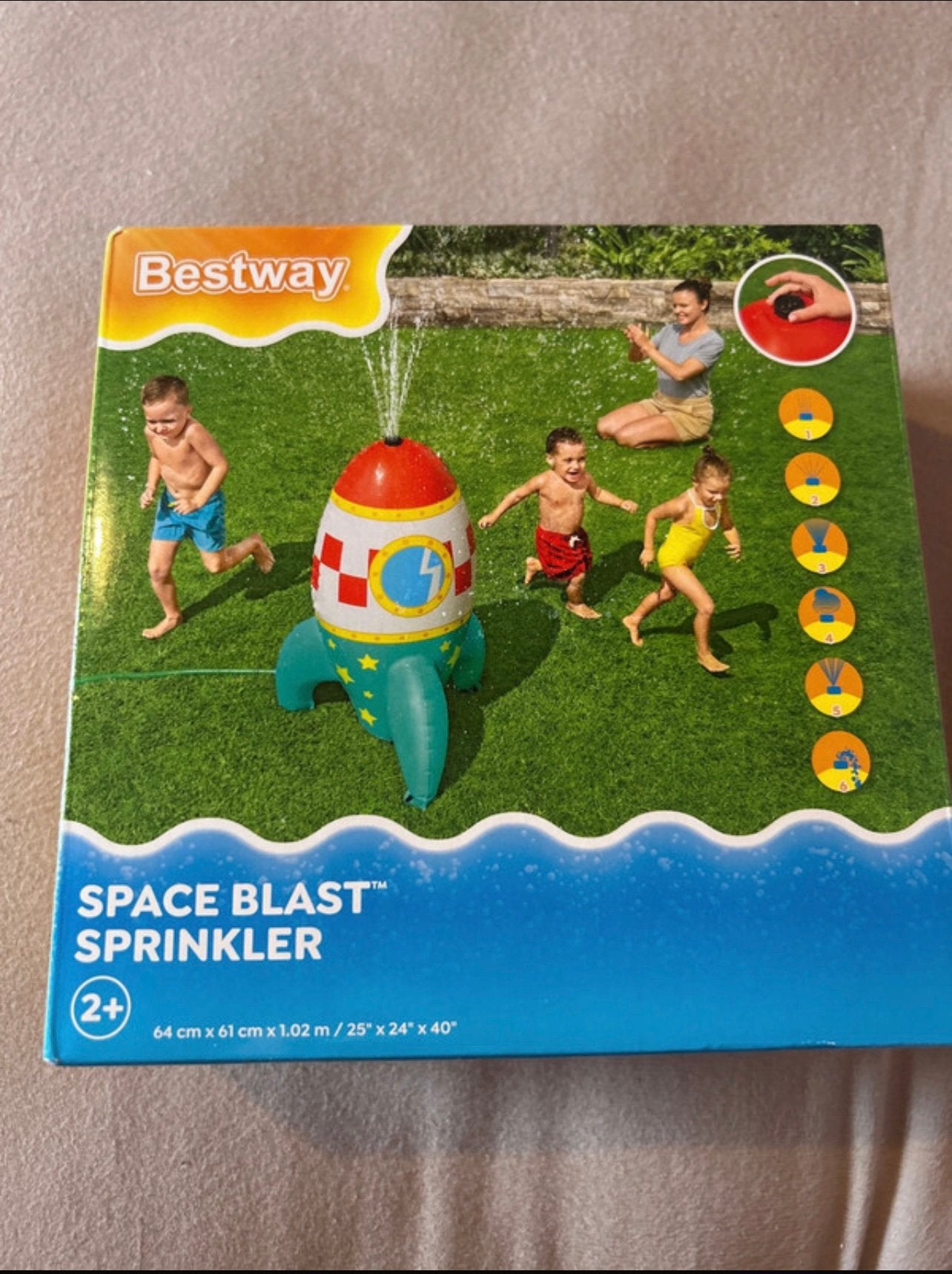 Bestway space blast sprinkler, Kinderen en Baby's, Speelgoed | Buiten | Opblaasfiguren, Ophalen of Verzenden, Nieuw